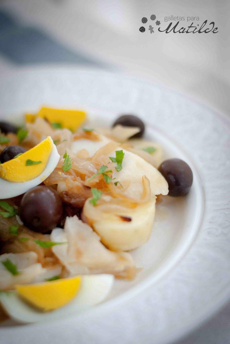 Bacalao o bacalhau á Gomes de Sá