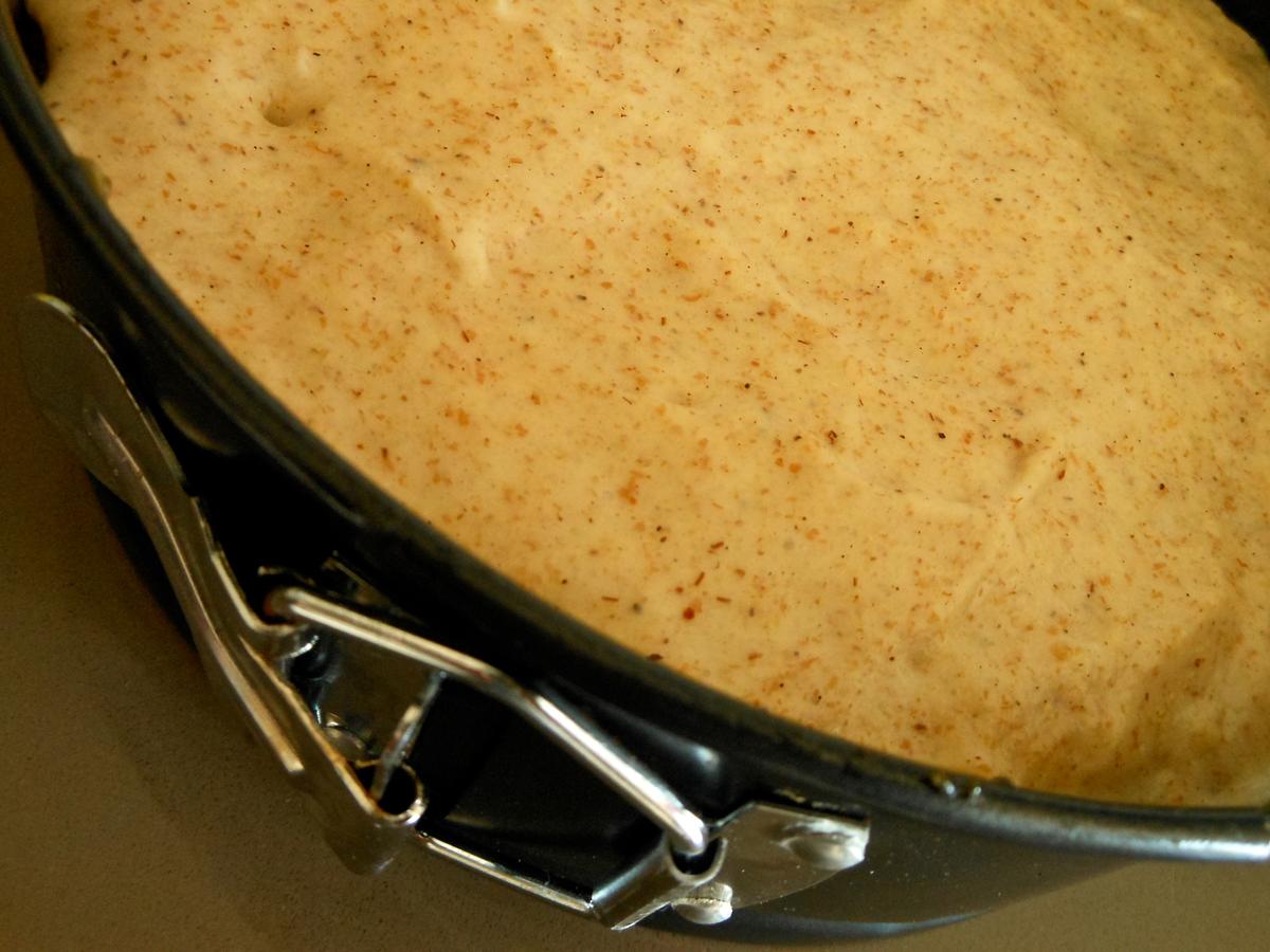 Hice la bechamel con harina integral por eso tiene ese color, pero el sabor es el mismo