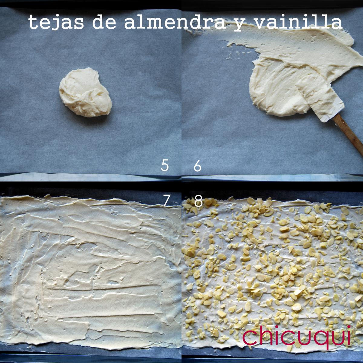 receta de tejas de almendra y vainilla en galletas decoradas chicuqui.com 