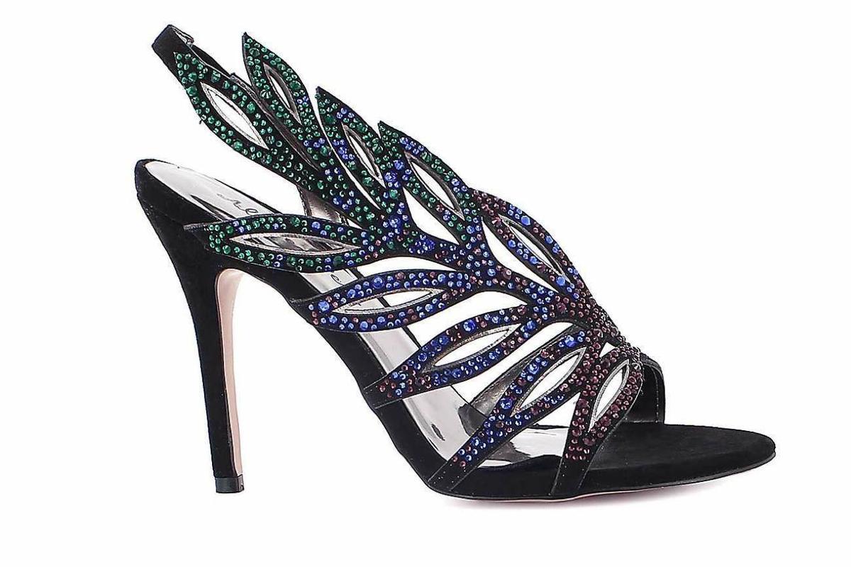 alma en pena - sandalia alta de hojas