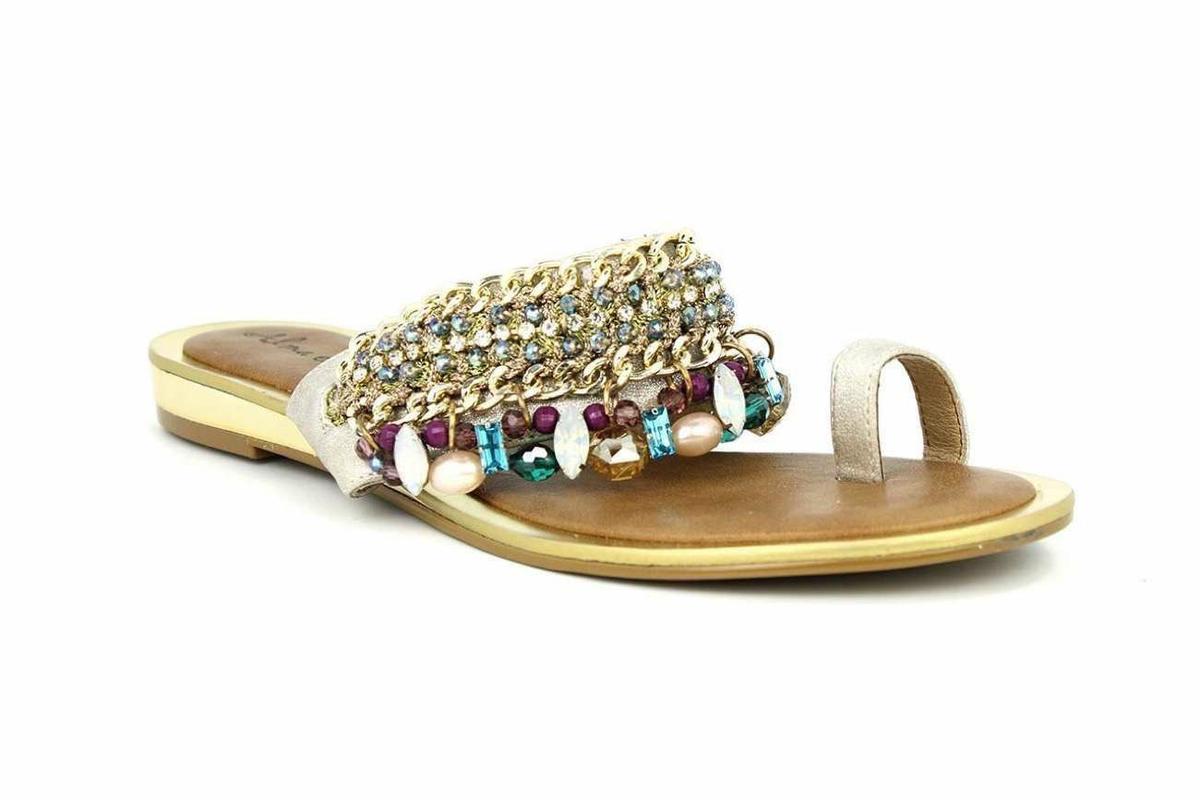 alma en pena - sandalia baja con pulsera de pie