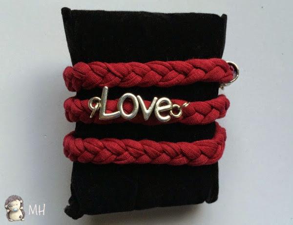 Pulsera trenza de trapillo