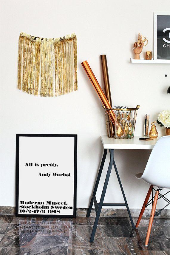 All is pretty: Ideas para decorar con la conocida lámina de Andy Warhol.