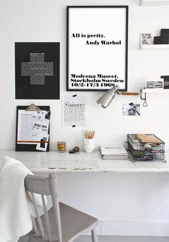 All is pretty: Ideas para decorar con la conocida lámina de Andy Warhol.