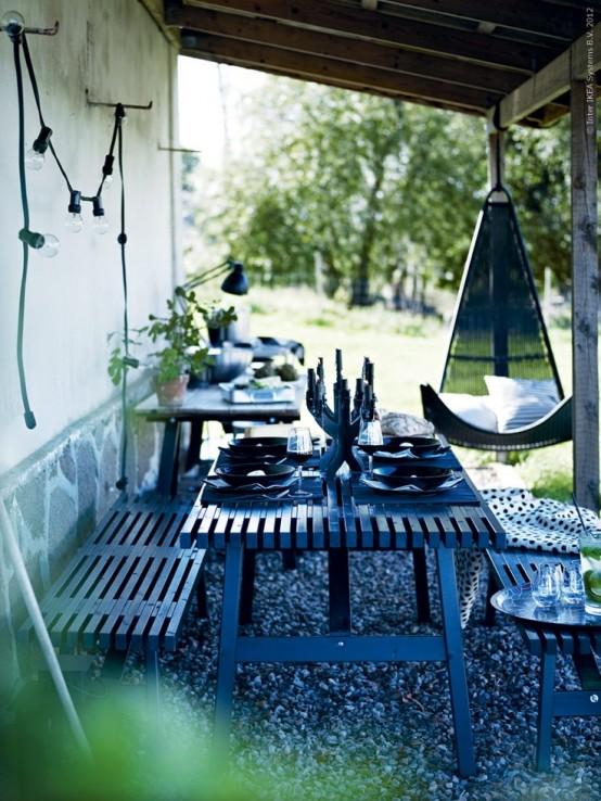 Decorar tu balcón comida al aire libre