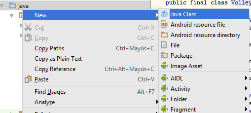 Crear Nueva Clase En Android Studio