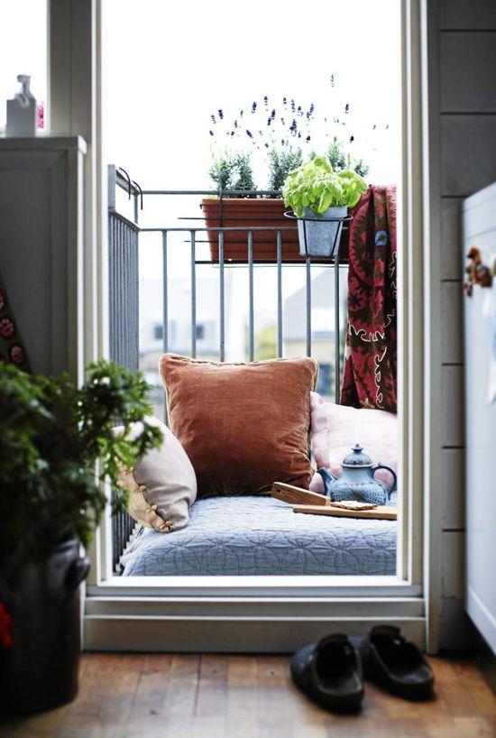 Decoración de exterior - Cojín en vez de silla