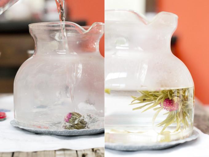 cómo preparar flores de té