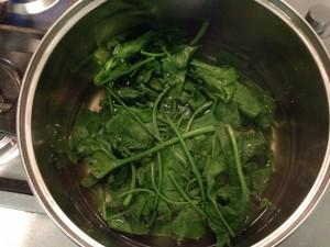 Espinaca hervida