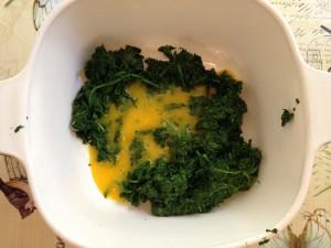 Espinaca y yemas