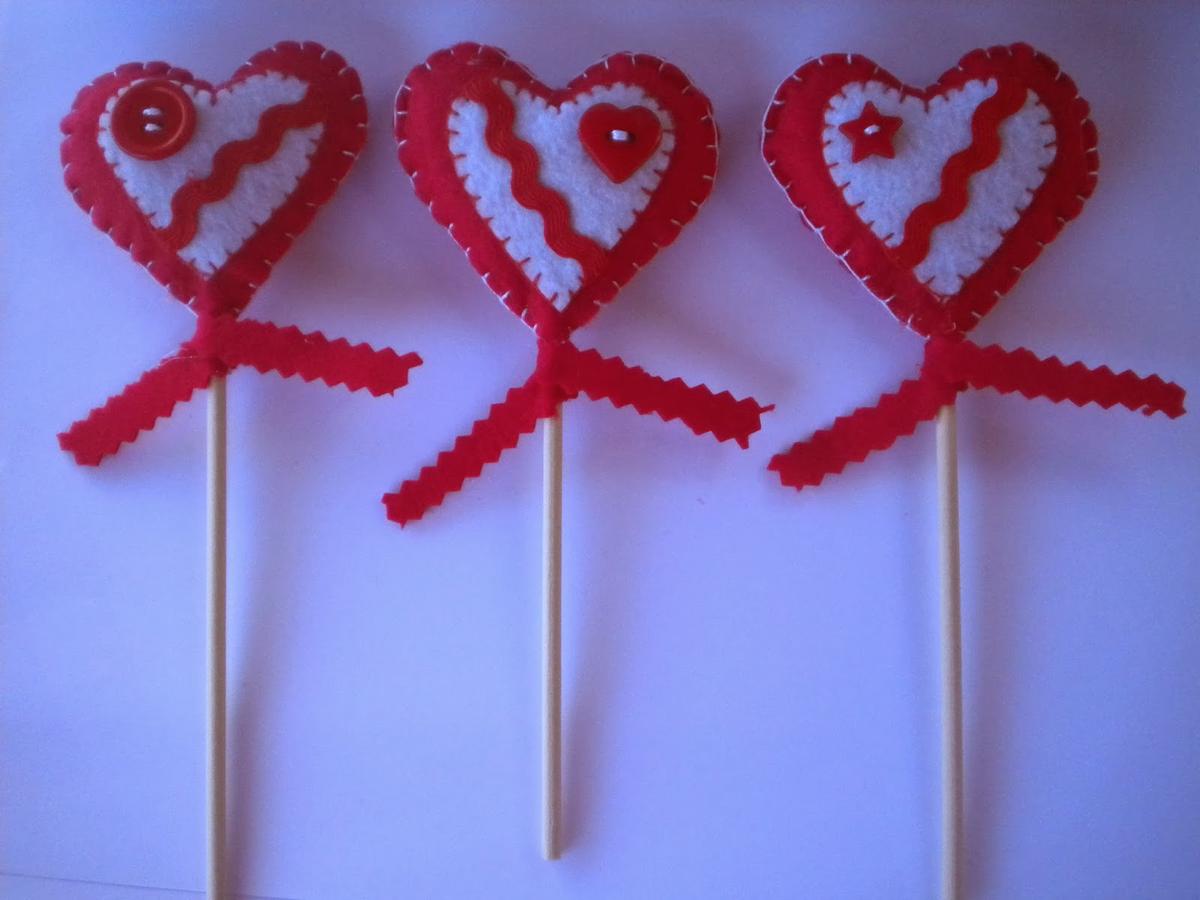 Manualidades Caseras Inma Corazones rojos originales 