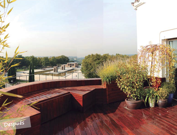 Antes y Después de una Terraza de menos de 20 M2 by La habitación Verde - Blog T&D 