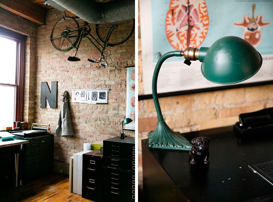 Casa taller de Nicole McQuade. Loft Chicago - Lilu and Me