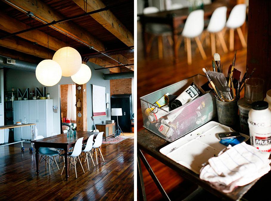 Casa taller de Nicole McQuade. Loft Chicago - Lilu and Me