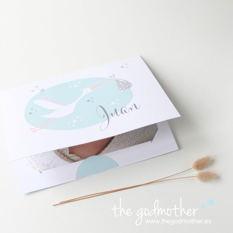 tarjetón foto detalle bautizo 1