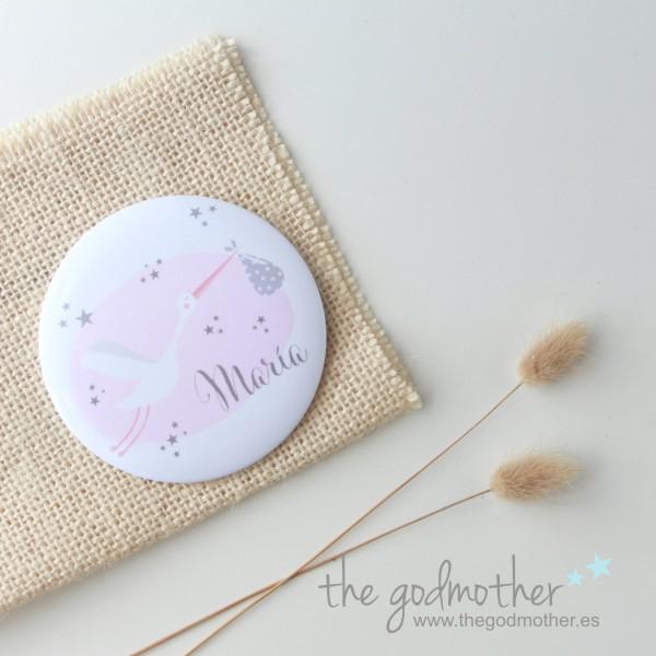 espejo para bautizo cigüeña - detalles para bautizo - regalo recién nacido - detalle original bautizo - espejos para bautizo niño 1