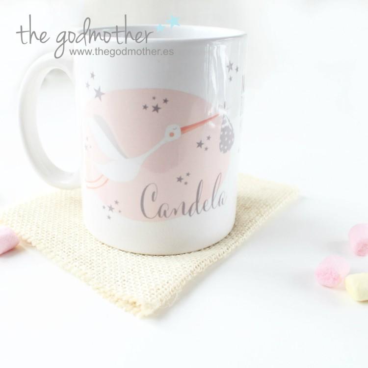 taza para bautizo personalizada