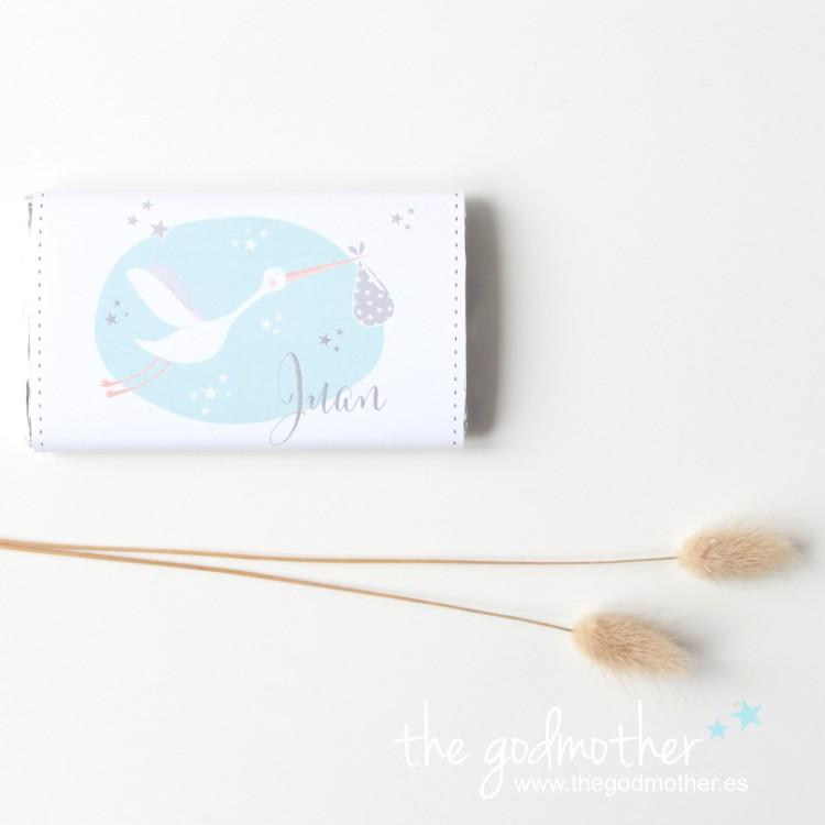 chocolatina personalizada bautizo