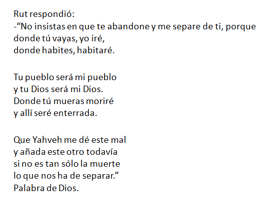 Lectura del Libro de Rut