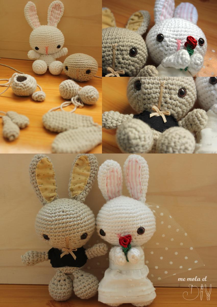 como hacer pareja de novios boda crochet