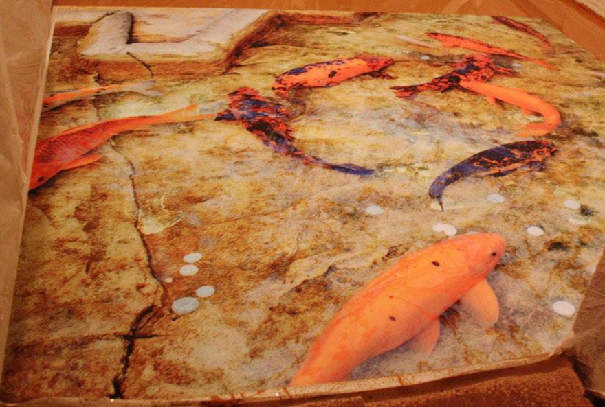 Los suelos 3D convierten tu baño en un océano