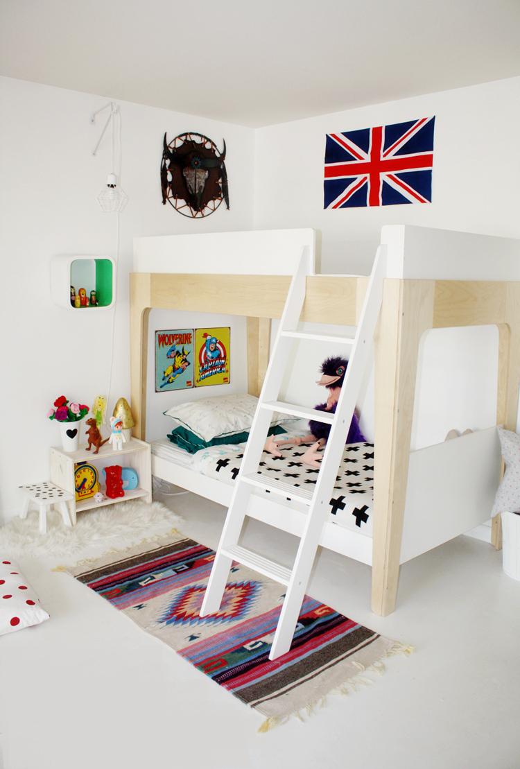 Decoración original en una habitación infantil