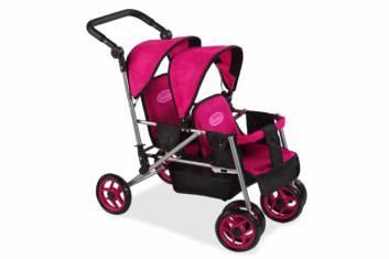 cochecito gemelar muñecas