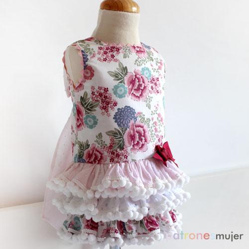 vestido con falda de volantes-patronesmujer