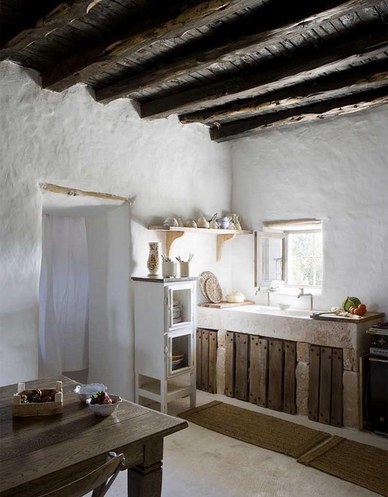 cocina de obra rustica