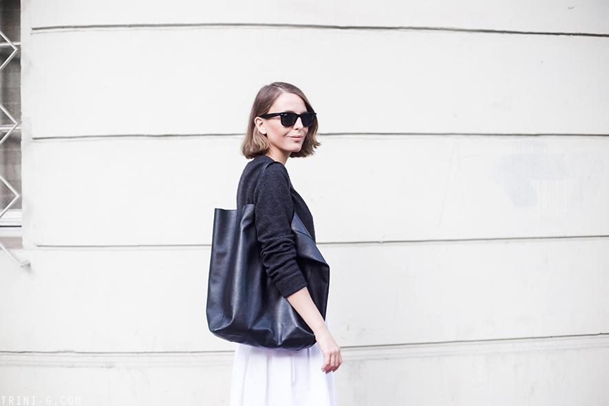 Trini | Equipment Sloane sweater MaxMara skirt