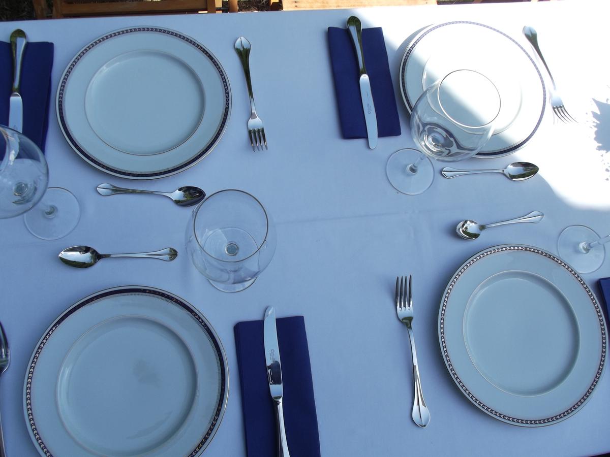 Decoración de mesa informal