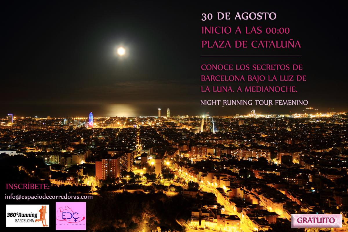 City running tour nocturno para mujeres