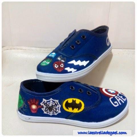 DIY zapatillas marvel