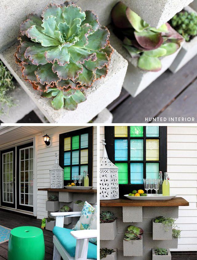 Decorar con bloques de hormigón. Small & Lowcost