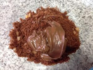 añadir crema- pop cakes de chocolate sin azúcar