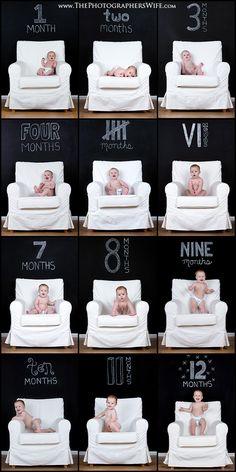 Fotos del primer año del bebé. Un recuerdo para toda la vida