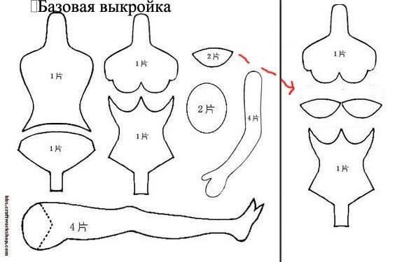 Muñeca sexy pelirroja patron