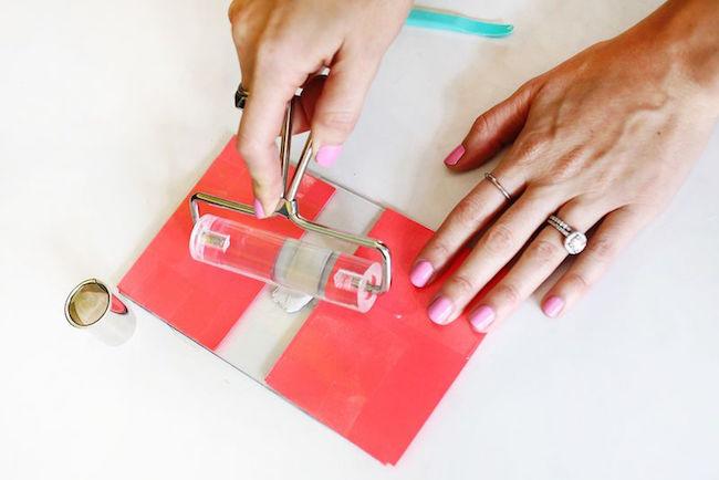 colgante huella pasos