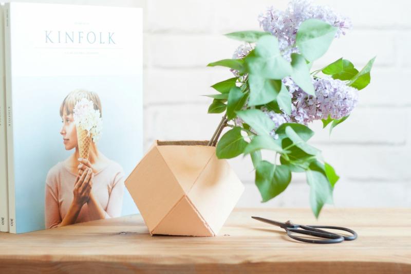 Florero geométrico - tutorial All Lovely Party