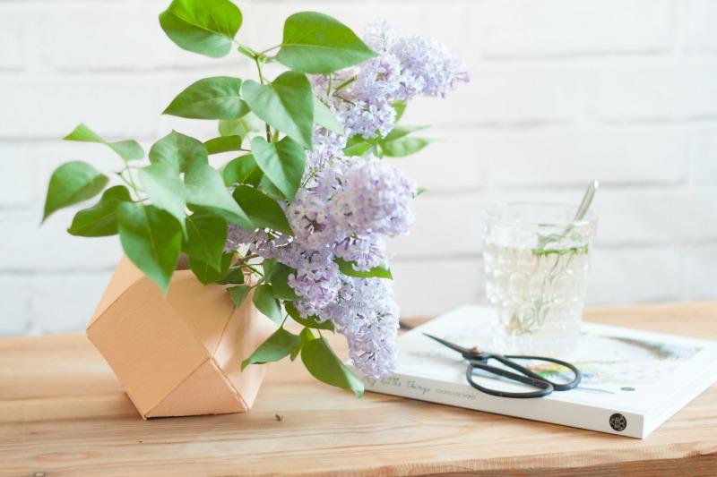 Florero geométrico - tutorial All Lovely Party