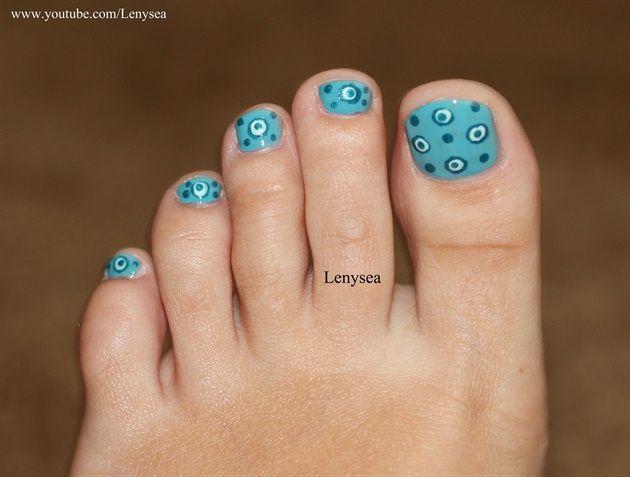 uñas de pies sencillas