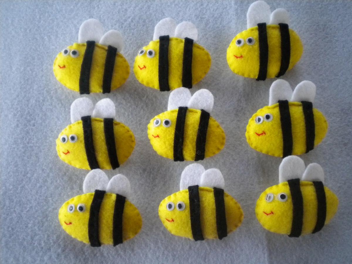Manualidades caseras Inma abeja fieltro the bees carrera de mujer 