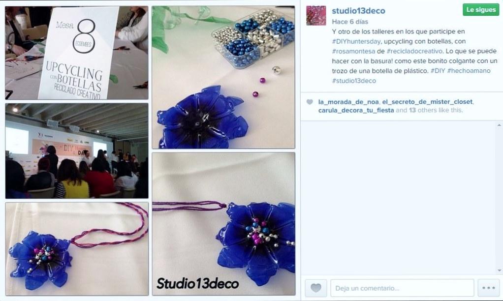 Studio13Deco Instagram en Taller Upcycling Reciclado Creativo