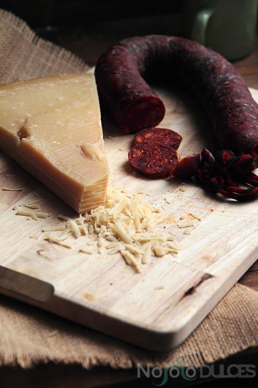 No solo dulces - Pappardelle con bechamel de tomate y chorizo