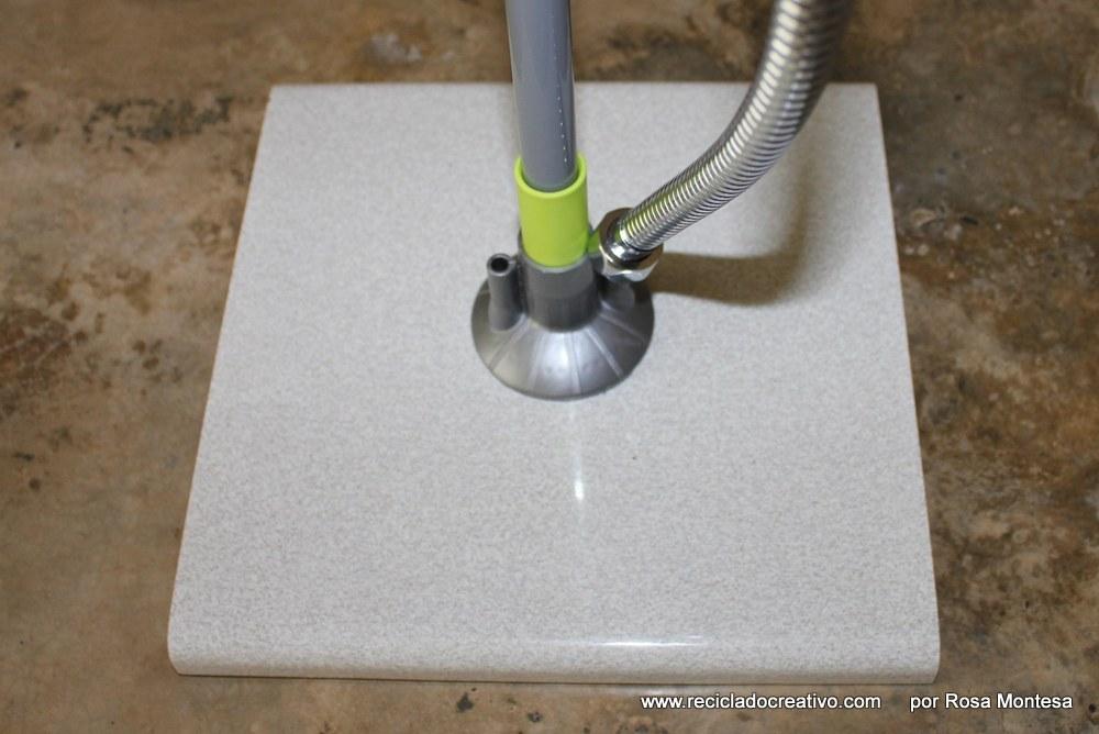 Telefonillo convertido en lámpara de Reciclado Creativo