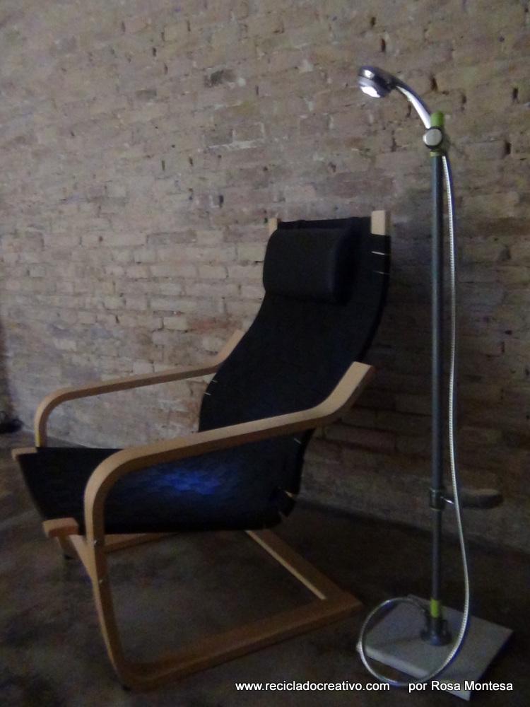 Telefonillo convertido en lámpara de Reciclado Creativo