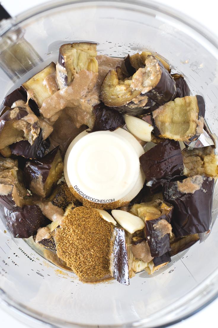 Ingredientes para hacer baba ganush