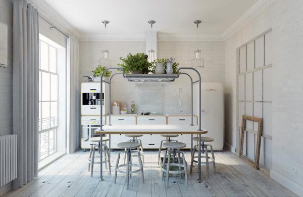 apartamento de estilo industrial