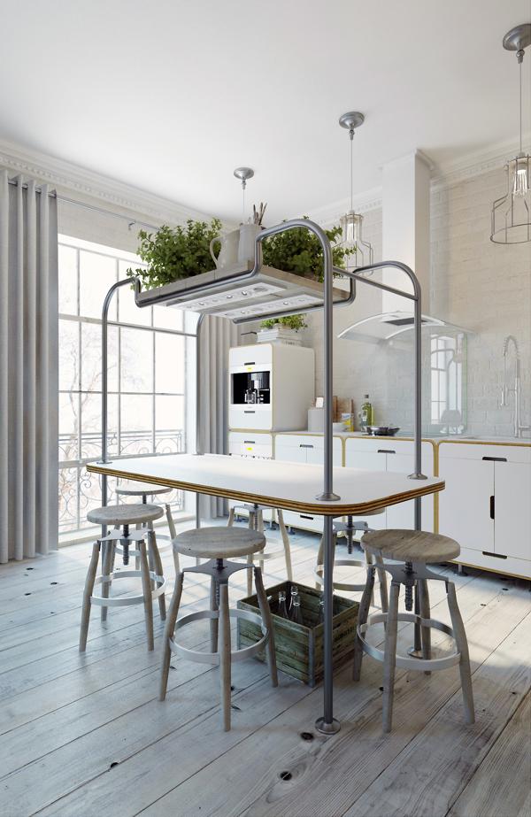 apartamento de estilo industrial