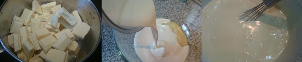 mousse de chocolate blanco sin azúcar